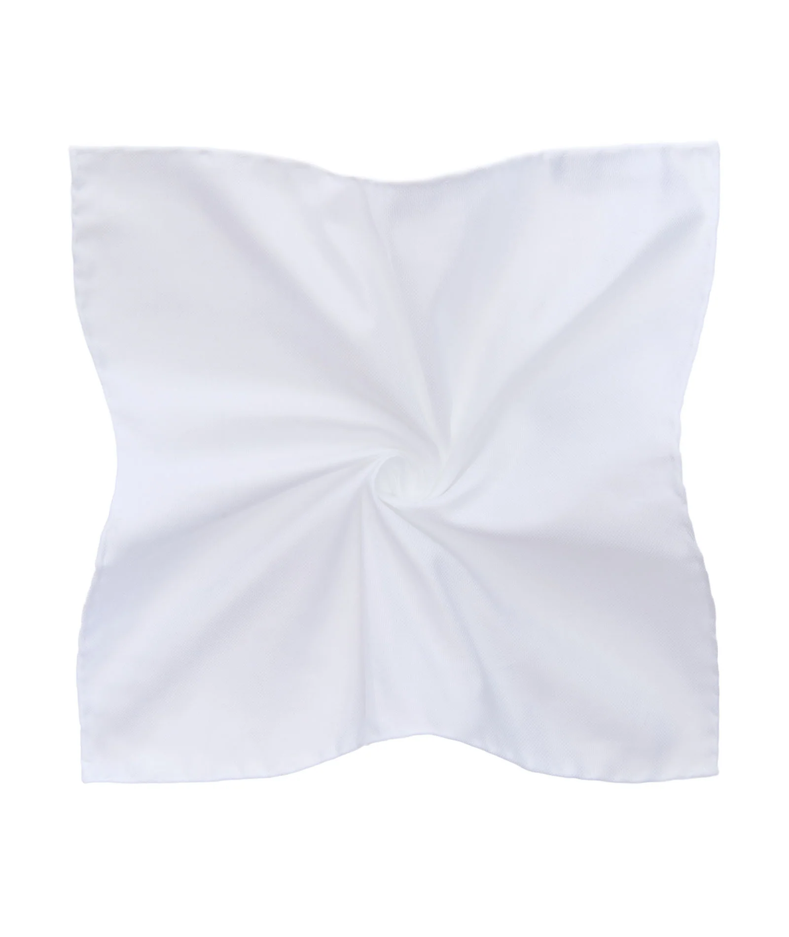 Pochette in cotone oxford bianca